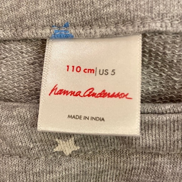 EUC Hanna Andersson Girls Tulle Star Dress Blue size 5 / 110cm - Picture 5 of 5